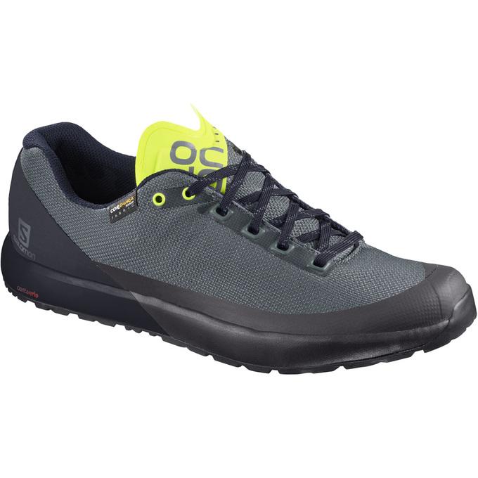 Salomon Singapore Womens Running Shoes - ACRO Grey/Black | 23508-ZIHK